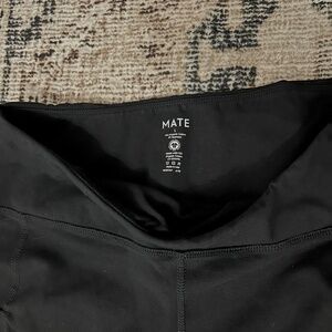 NEW Mate the Label Organic Stretch Pocket Biker Shorts Black Large